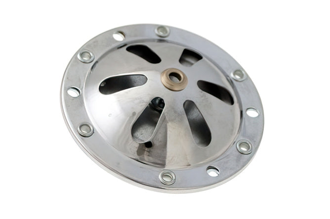 Horn w. battery RMS 72mm 6V AC chrome Vespa 150cc (VL3-VB1)