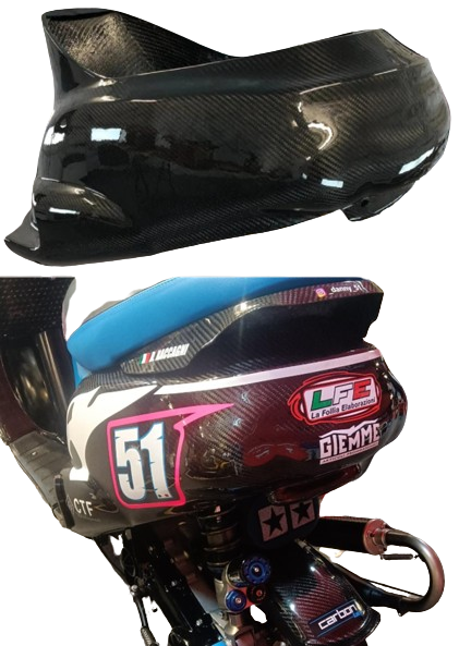 Rear Fairing in Carbon Fiber for Zip SP1