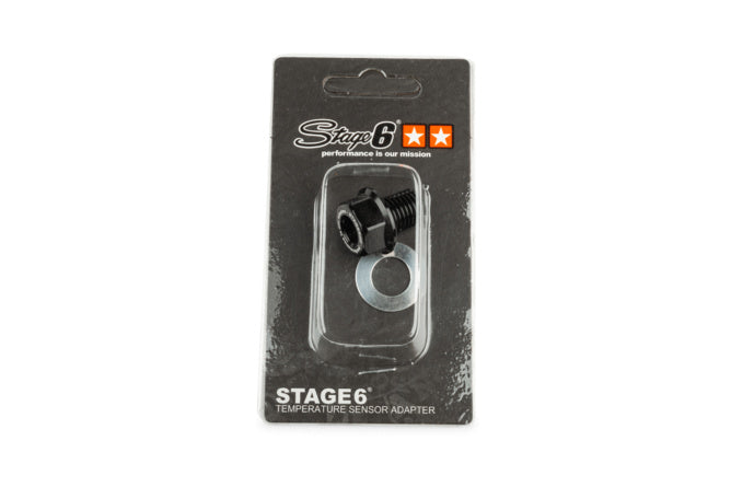 Temperature Sensor Adapter Stage6 M12x1.5x15mm Piaggio / Derbi black