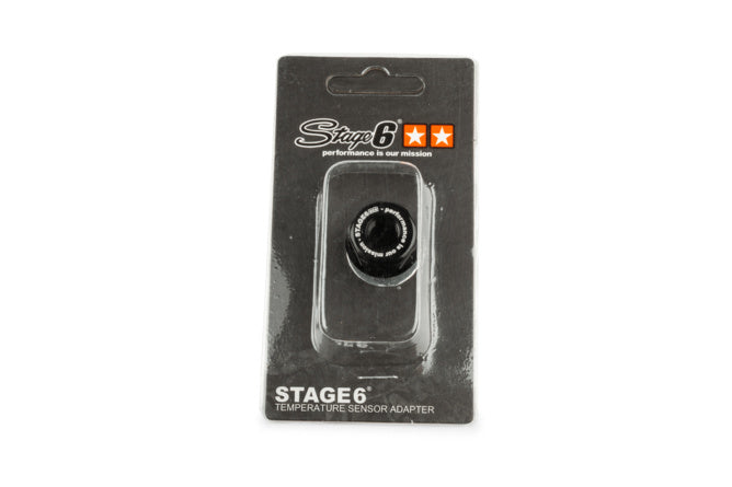 Temperature Sensor Adapter Stage6 M14x1.5x15mm Derbi Black
