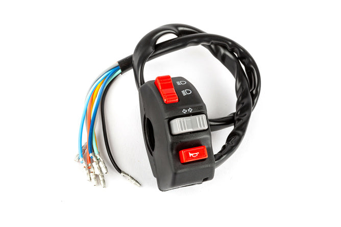 Switch Unit left side w. lights universal black